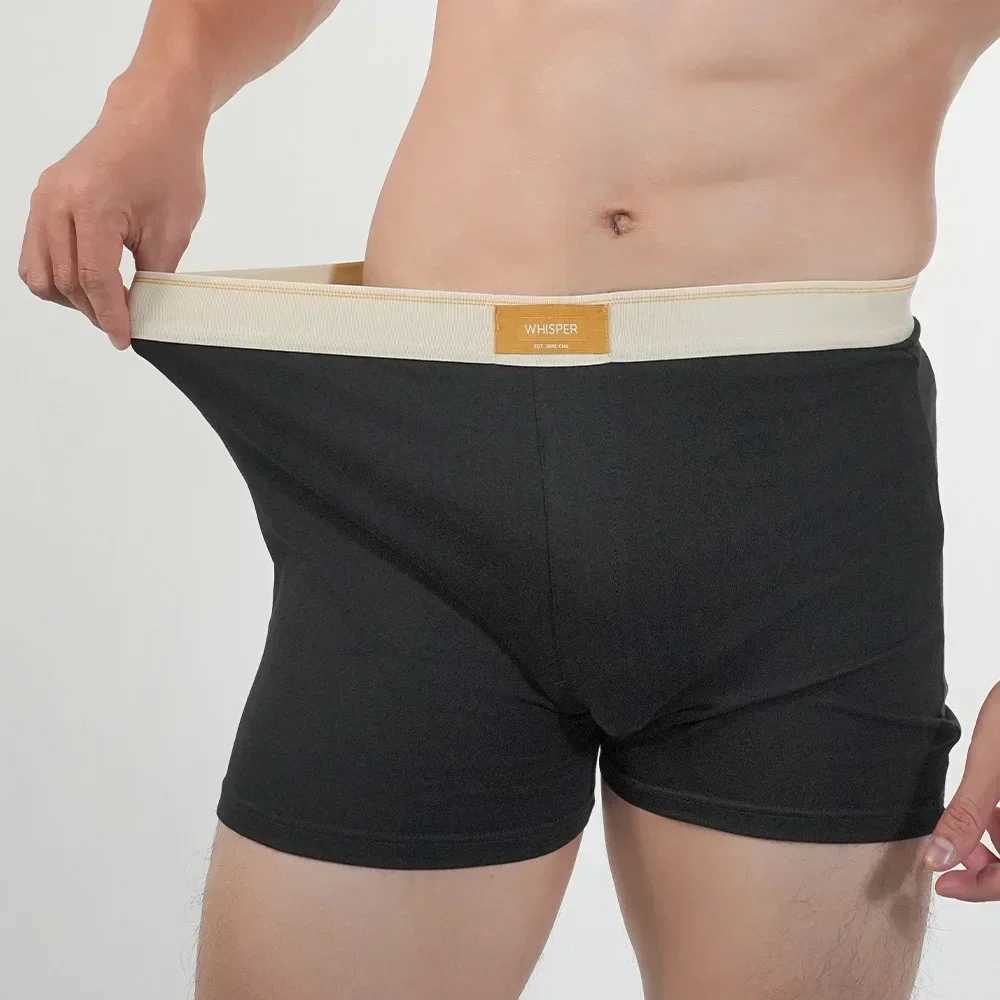 4 pieces of mens underwear cotton boxer sexy mens boxer underwear shorts mens boxing shorts set mens mid waist plus size underwear L-4XL X241207
