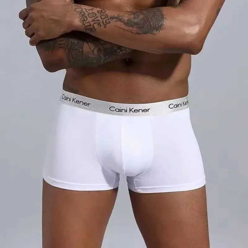 4-piece/bulk mens underwear fashion boxer solid color sexy mens boxing shorts comfortable breathable buttocks lifting mens underwear X241207