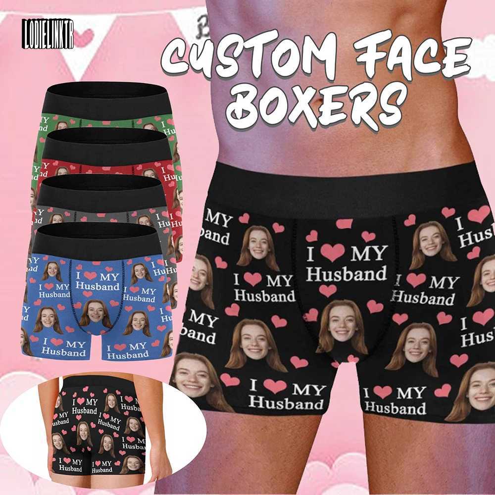 Customized Boxing Valentines Day Gift for Boyfriend/Husband/Male Anniversary Gift of Customized Boxing Underwear with Facial Photos X241207