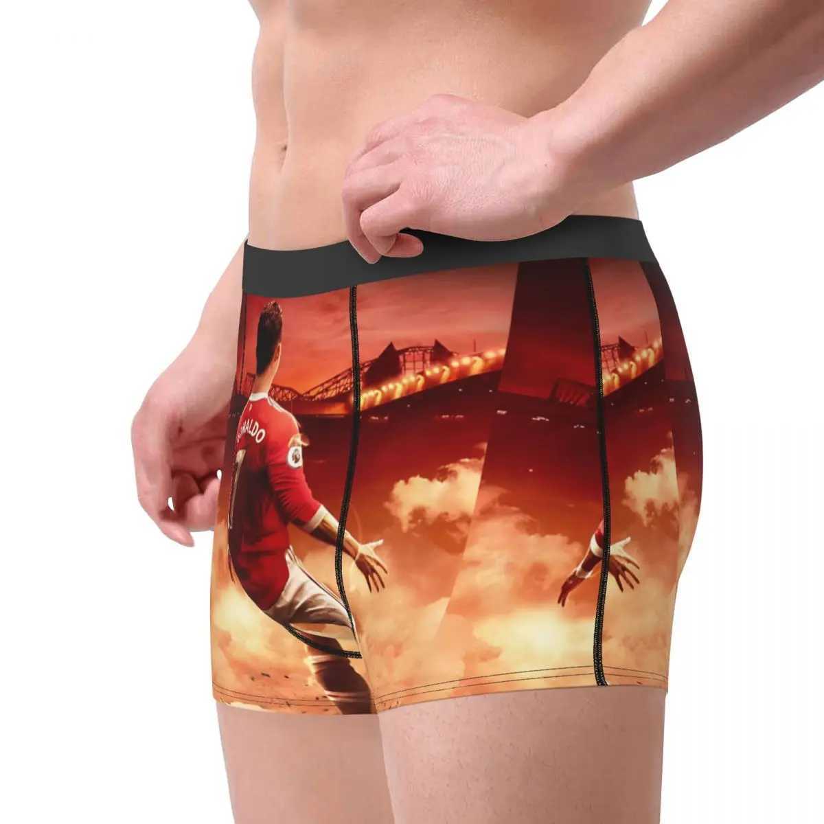 Mens Boxing Shorts Underwear Ronaldo CR7s Breathable Underwear Mens Fun S-XXL Underwear X241207
