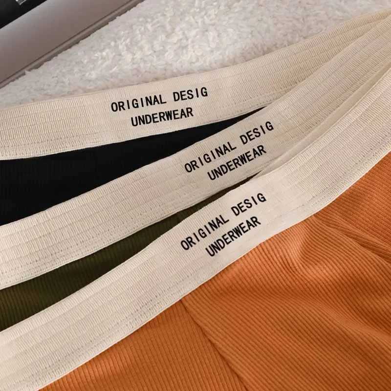 5 packs of mens cotton boxing shorts breathable underwear X241207