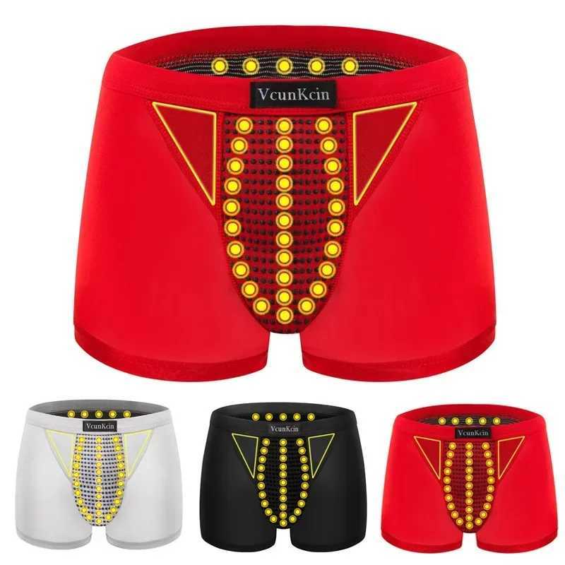 1 new upgraded mens magnetic therapy health underwear 63 magnet reinforced boxer underwear X241207