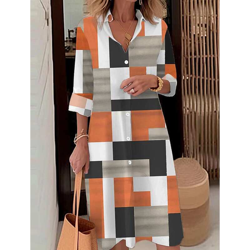 autumn and winter casual button up collar long sleeved loose dress shirt for women 2024 temperament versatile new trendy clothing ins