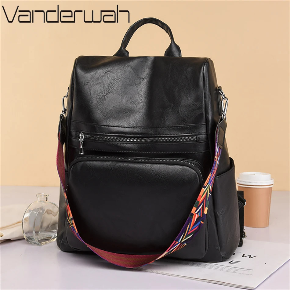 Womens backpack womens large backpack teenage girls large backpack PU leather womens large capacity shoulder bag Mochila Feminina 241206