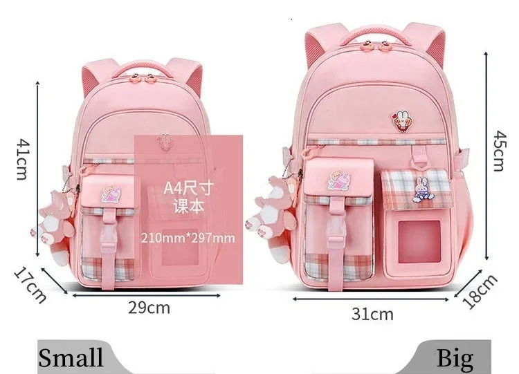 lightweight backpack for elementary school girls and ren large capacity spine protection wholesale waterproof 241206