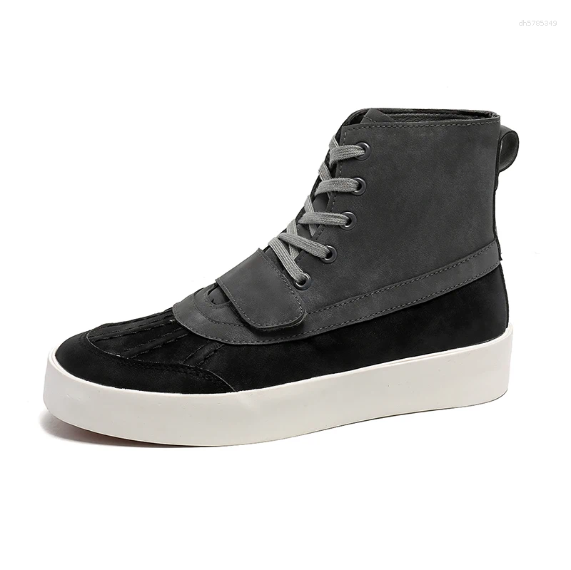 Skate Lace Up Casual Shoes Sneakers Men High Top Canvas Man Vulcanized Retro rendy Walking Shoes Versatile Streetwear Daily Footwear