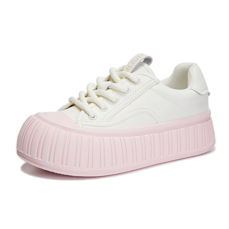 AIYUQI Women Sneakers Genuine Leather Spring Casual Sneakers Women Platform Straps Fashion Sneakers Women Shoes