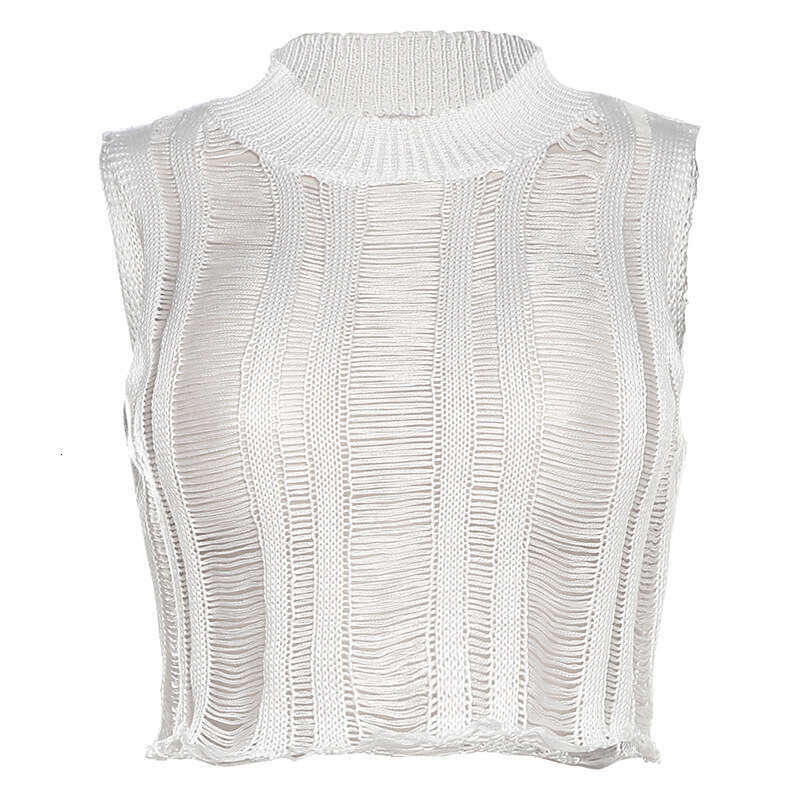 European and American style spring/summer women's sexy hollow out perspective small vest slim fit high waist skirt set for women 2024 temperament