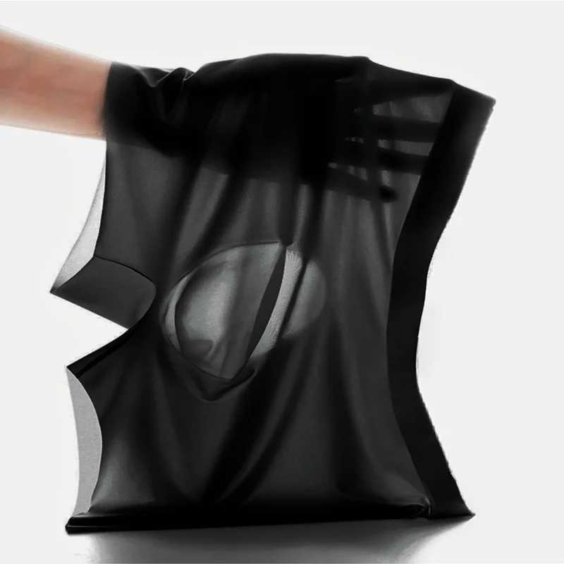 1 piece of mens boxing shorts ice silk mens underwear seamless sexy underwear mens underwear antibacterial breathable underwear X241207