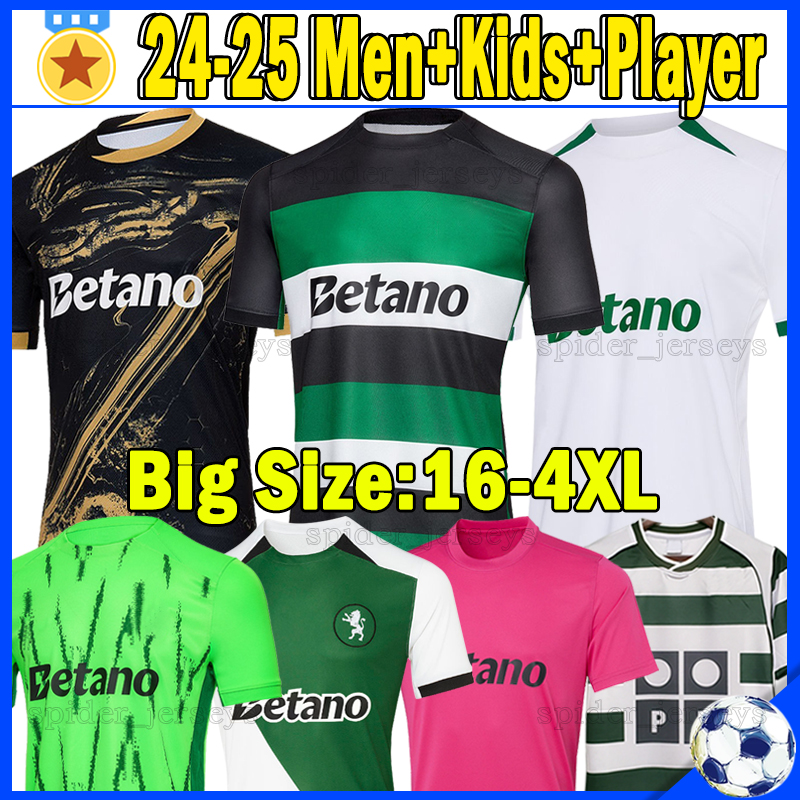 XXXL 4XL 2024 2025 SpOrTing CP Soccer Jerseys 100th GYOKERES 24 25 G.INACIO Long Retro 2001 2003 2004 Football Shirts HARDER PEDRO G. TRINCAO D.BRAGANCA Men kids kits