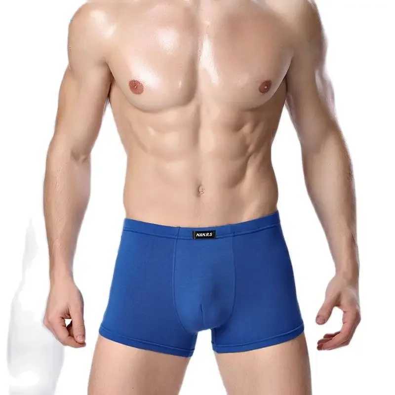 Mens underwear bamboo fiber mens boxing underwear breathable and comfortable mens underwear soft mens underwear sexy mens boxing underwear X241207
