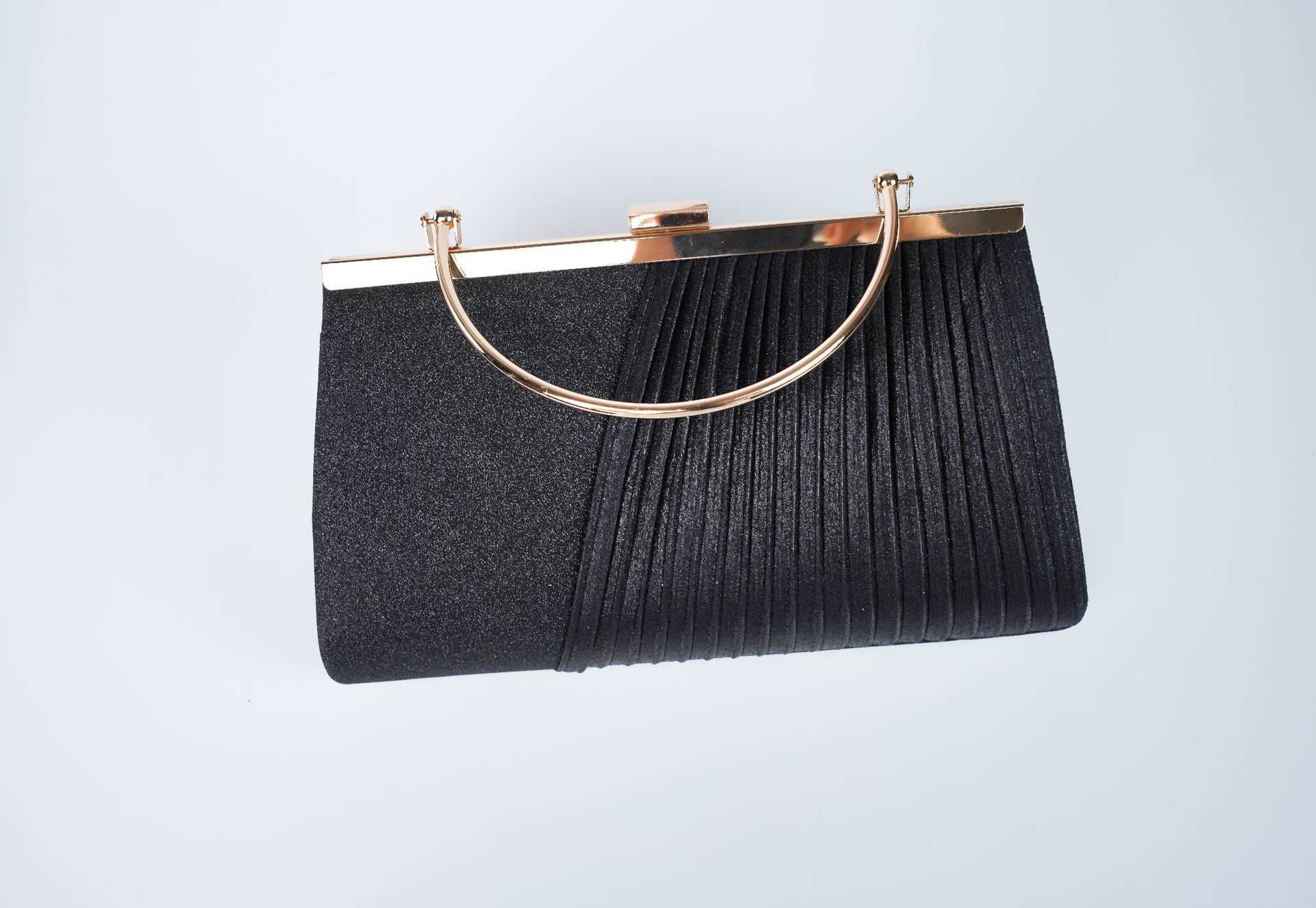 Clutch Bag Wrinkled and Shiny Banquet Bag Handbag with Temperament Hand-held Bag Womens Banquet Bag Diagonal Cross Small Bag Formal Dress Woven Bag 24