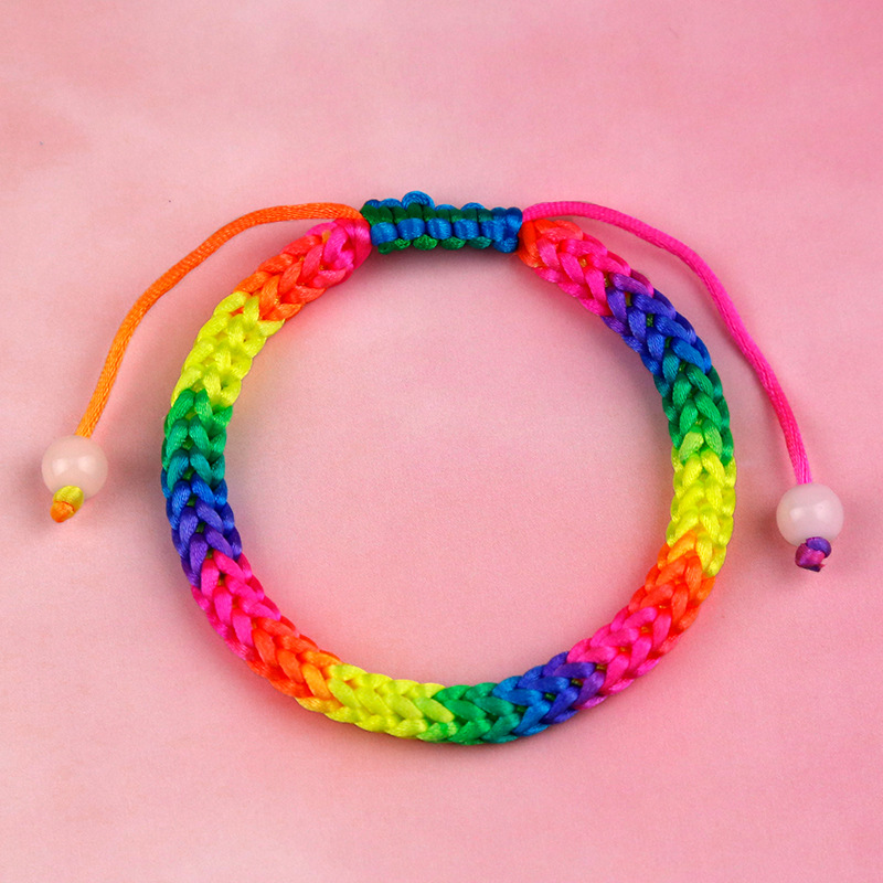 Hot Fashion Women Girls Silver Gold Stainless Steel Weave Black Brown Rope Bracelets Jewelry A Gift