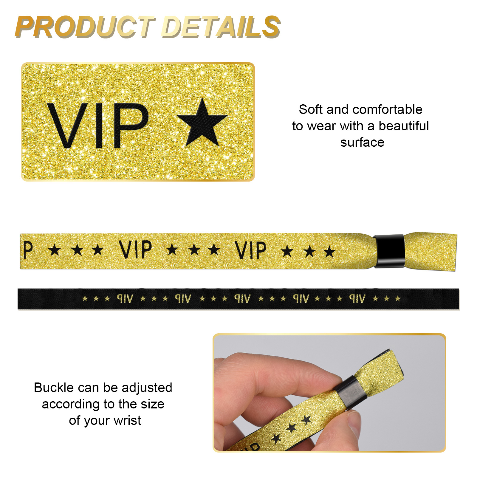 Factory Custom Wholesale Wristband for Party Festival Events DIY Accessories Polyester Fabric Bracelets Logo Design Adjustable Wristbands Bracelet Lan