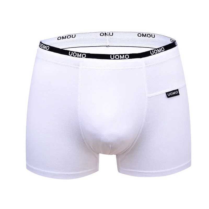 Large mens underwear mens boxing shorts cotton underwear elastic waistband design shorts X241207