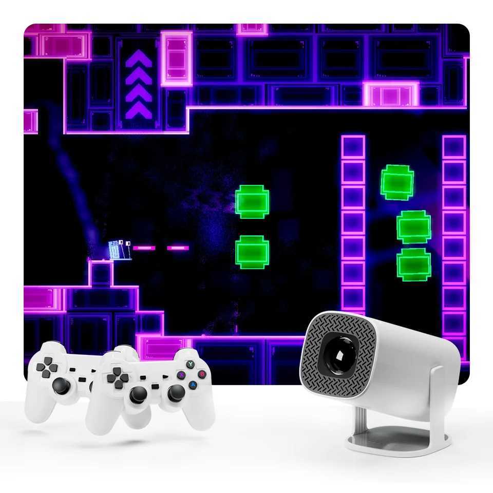 3D Game Projector P30MAX Retro Video Game Console Wireless Controller 4K ULTRA HD plug and play Android11 BT5.0 720P Home Cinema R250520