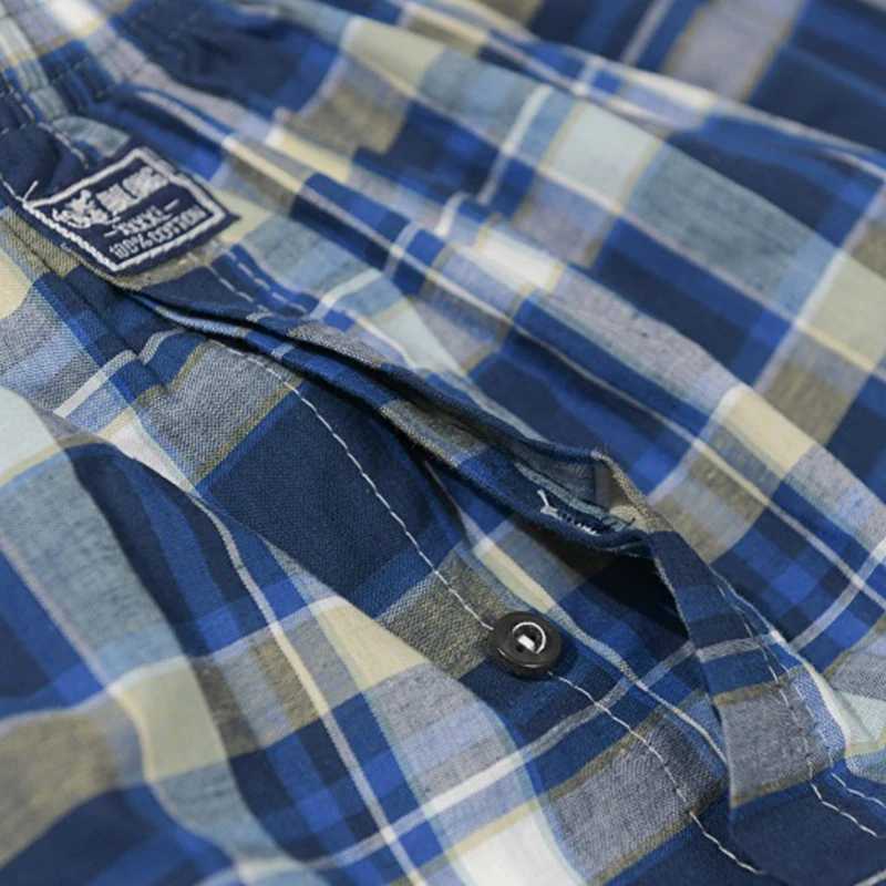 4 pieces/batch mens 100 cotton casual sleeping flat underwear shorts comfortable home wear striped beach boxing underwear X241207