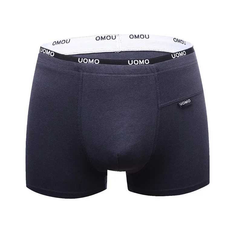 Large mens underwear mens boxing shorts cotton underwear elastic waistband design shorts X241207
