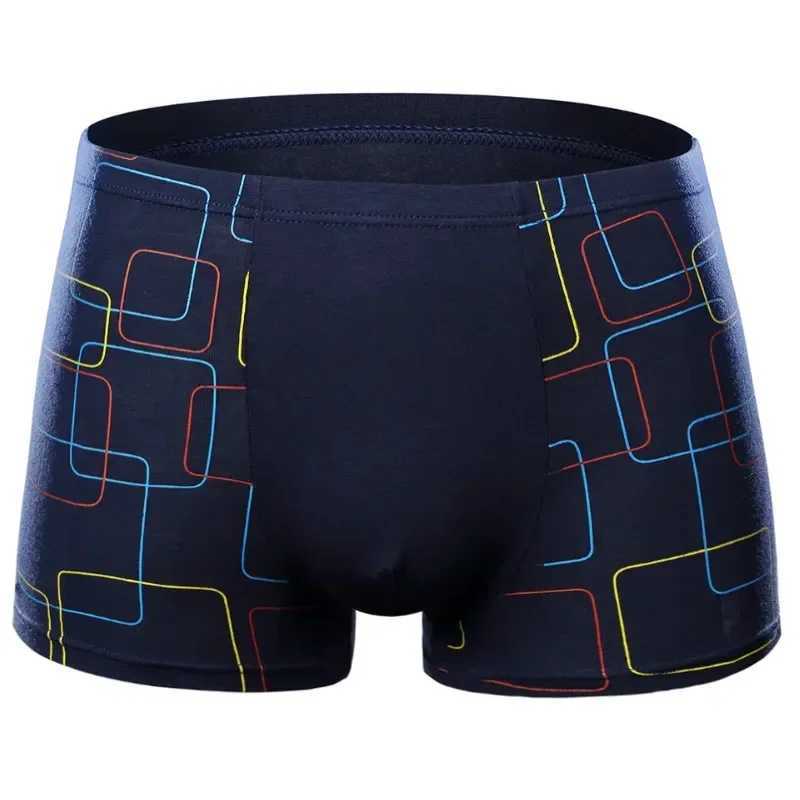 Mens Boxing Shorts Modal Underwear Sexy Striped Underwear Breathable Boxing Bamboo Fiber Underwear Mens Underwear L-7XL X241207