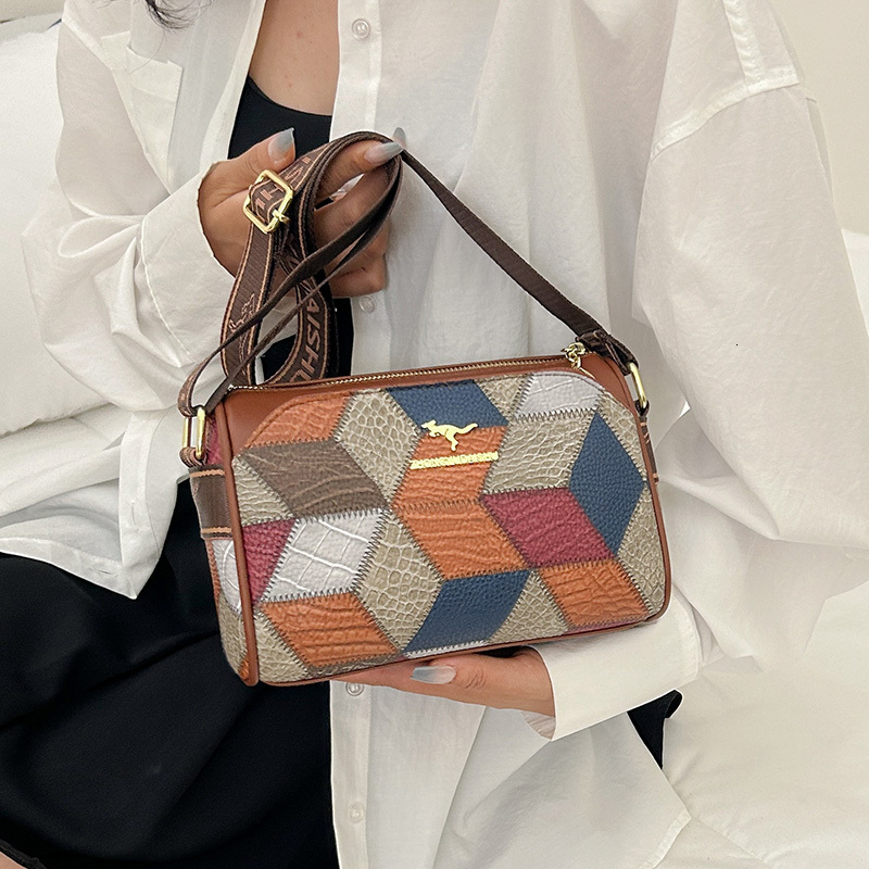 New High-quality Soft PU Leather Women's Shoulder Bag Women's Crossbody Bag Fashionable Trend European And American Retro Designer Crossbody