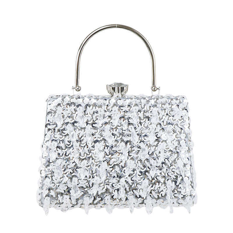 New Water Diamond Banquet Bag Water Diamond Handbag Womens Banquet Clutch Bag Handheld Dress Banquet Bag 240920