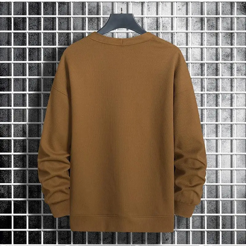 Large wool cardigan mens knitted top 9XL 8XL 50-190kg autumn and winter solid color long sleeved sweater large clothing 241205