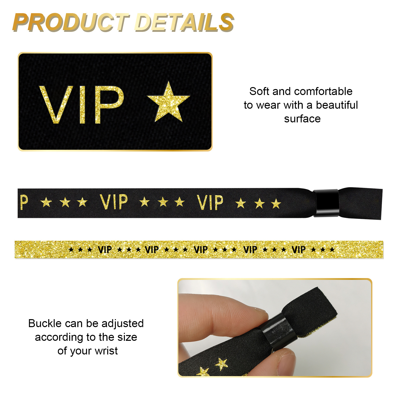 Factory Custom Wholesale Wristband for Party Festival Events DIY Accessories Polyester Fabric Bracelets Logo Design Adjustable Wristbands Bracelet Lan