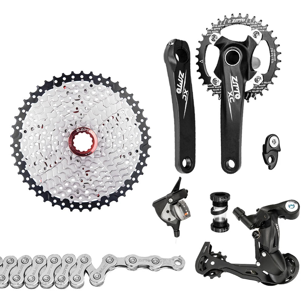 ZTTO 1x10 Speed MTB Derailleurs Shifter Groupset Bike Crankset 1150T Cassette Flywheel 10 Chain for Mountain 241203