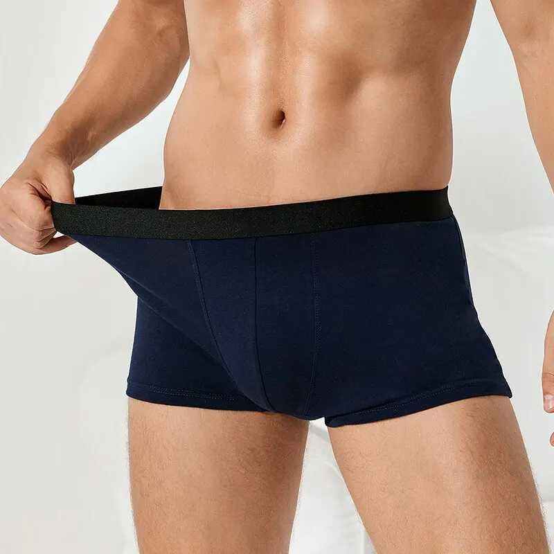 2 pieces/batch mens plus size cotton underwear boxing underwear mens boxing hot shorts X241207