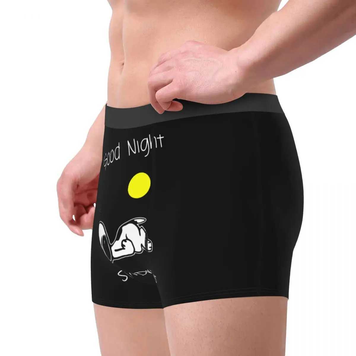 Customized S-Snoopys Mens Breathable Cartoon Boxing Underwear Shorts Mens Soft Underwear X241207