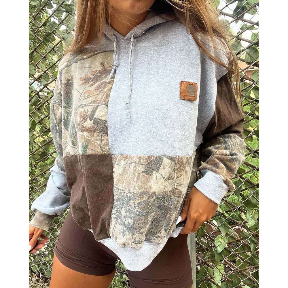 European and American Long sleeved Printed Women's Hoodie 2024 New Style Elegant Clothing