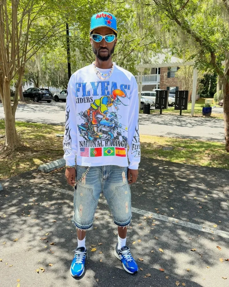 European and American Street Fashion Personalized Edition Sleeping Mens Y2K Harajuku Retro Hip Hop Gothic Punk T-shirt Womens 241205