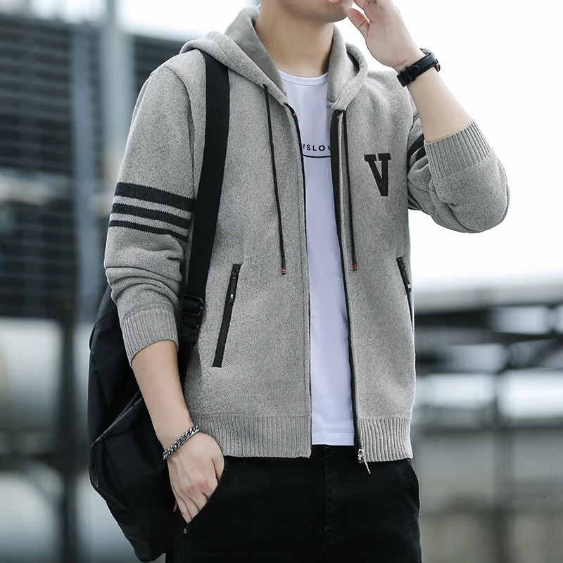 M-3XL Mens Thick Sweater Open 241205