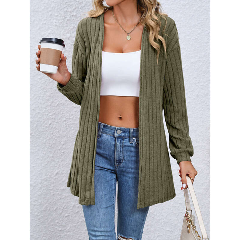 European and American outerwear women's autumn loose casual style cardigan shawl top 2024 temperament versatile new trend clothing ins
