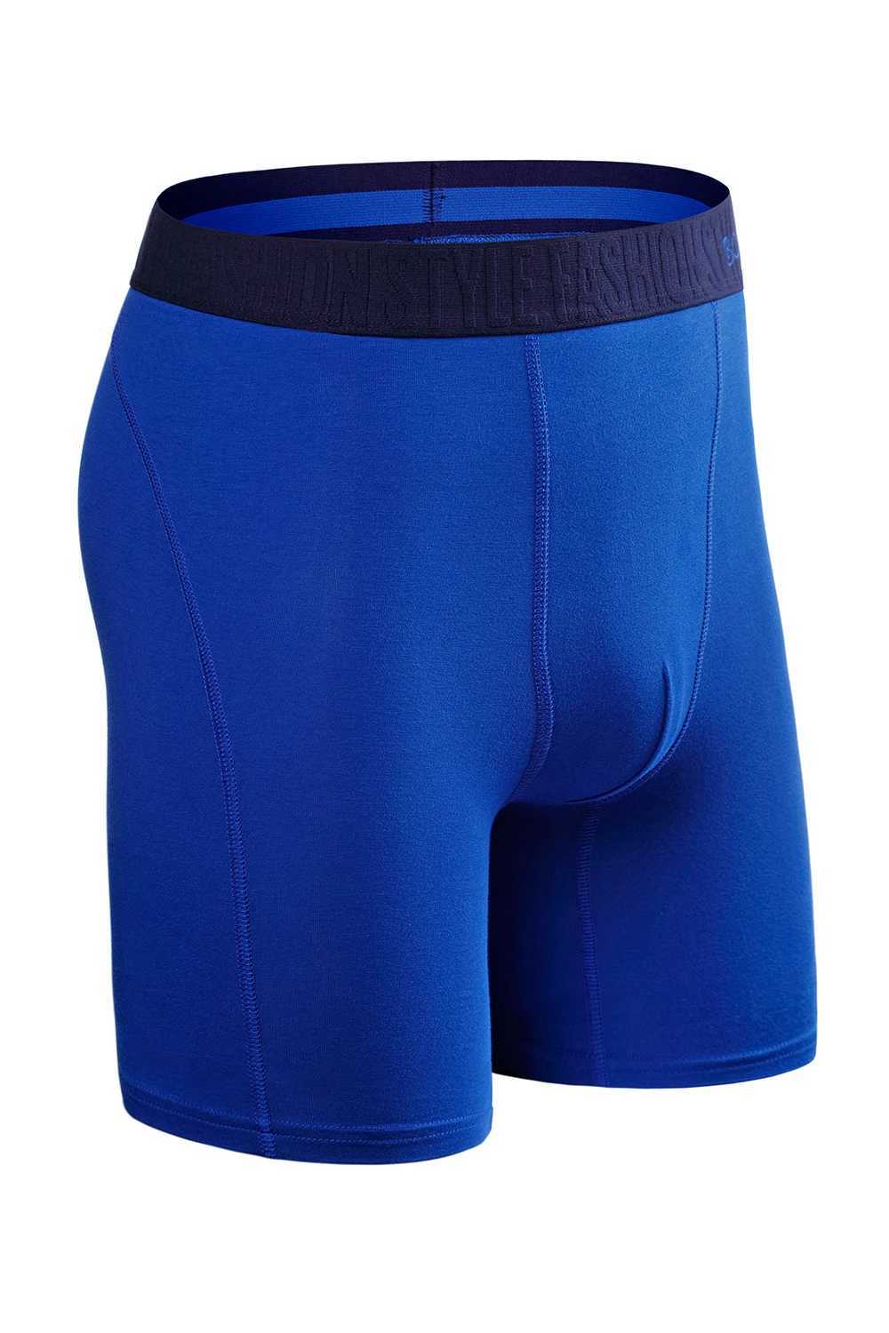 2-piece long leg boxing shorts mens underwear set mens underwear mens cotton mens sexy set fitness box X241207