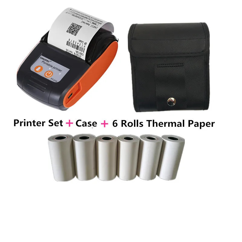 Mini 58mm wireless pocket bill BT printer portable heat sink printer E-Boleta Impreshora Termica mobile phone Android Papel 241206