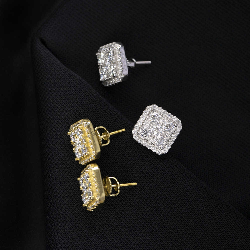 Men Luxury Earrings s925 VVs Moisannite Handing Set Diamond Earrings Fashion Earrings Trend 2021