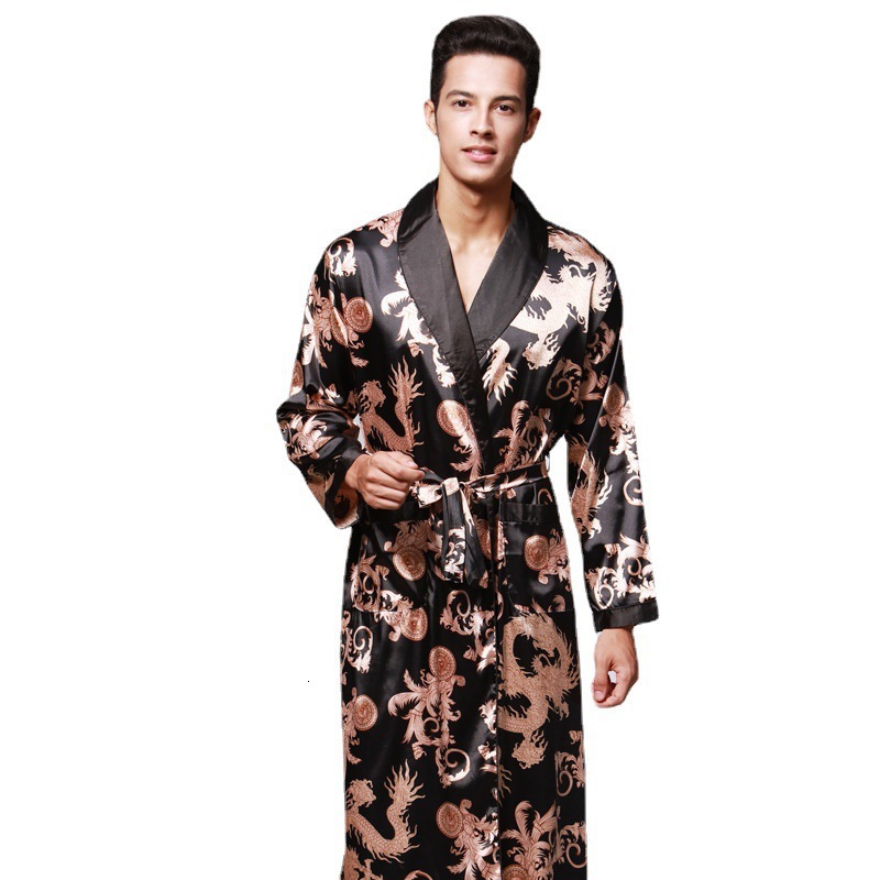 2025 Designer s new ice silk couple women s summer three piece set long sleeved men fashion s pajamas bathrobe home goods