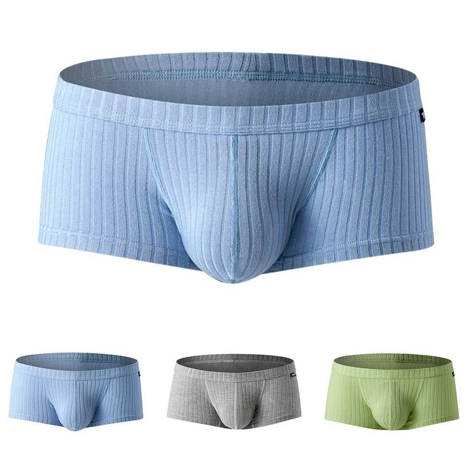 1 piece of mens tight fitting underwear enhancing waist circumference breathable shorts mens sexy underwear X241207