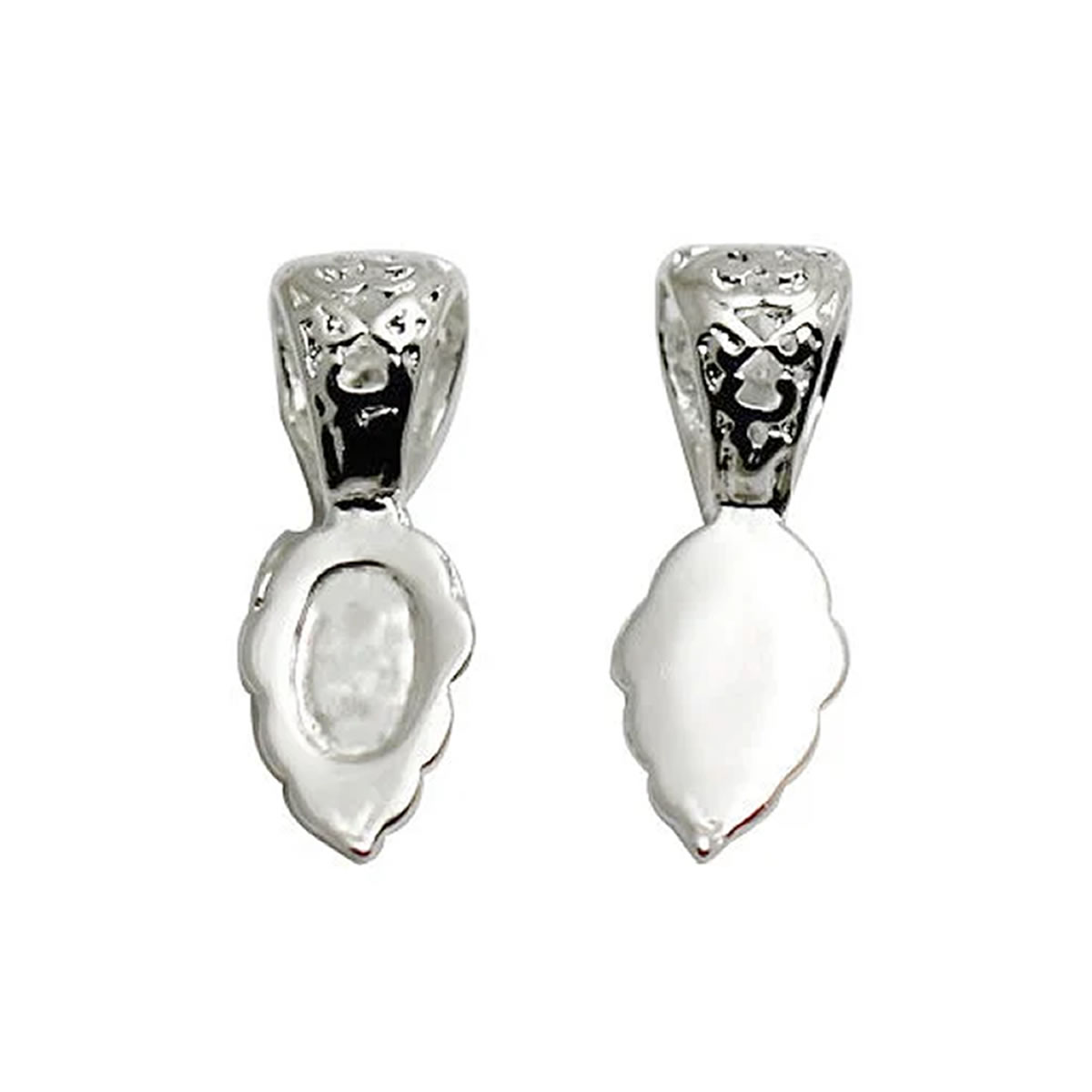 Lead & Nickel Free Brass Charm Pendant Bail Teardrop Available in Multiple Colors ID#3037