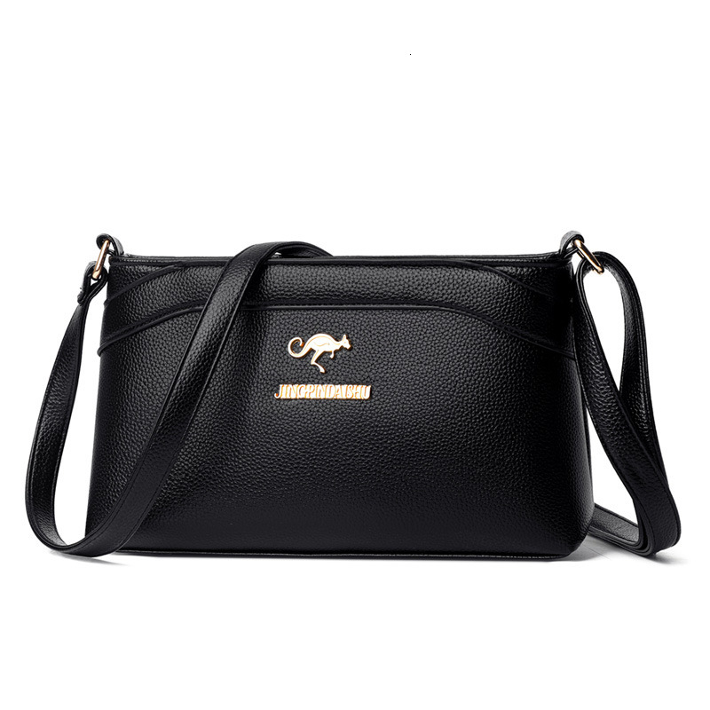 PU Soft Leather Texture Crossbody Bag New Solid Color Fashion Shoulder Bag Casual Lightweight Handbag