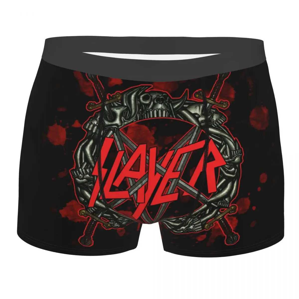 Customized Heavy Metal Rock Killer Boxing Shorts Mens Whiplash Strap Underwear X241207