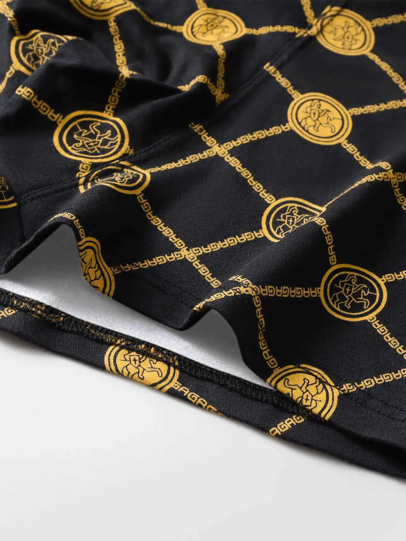 6-piece mens underwear set soft and comfortable black fashion trend mens boxing underwear breathable sports mens pants X241207