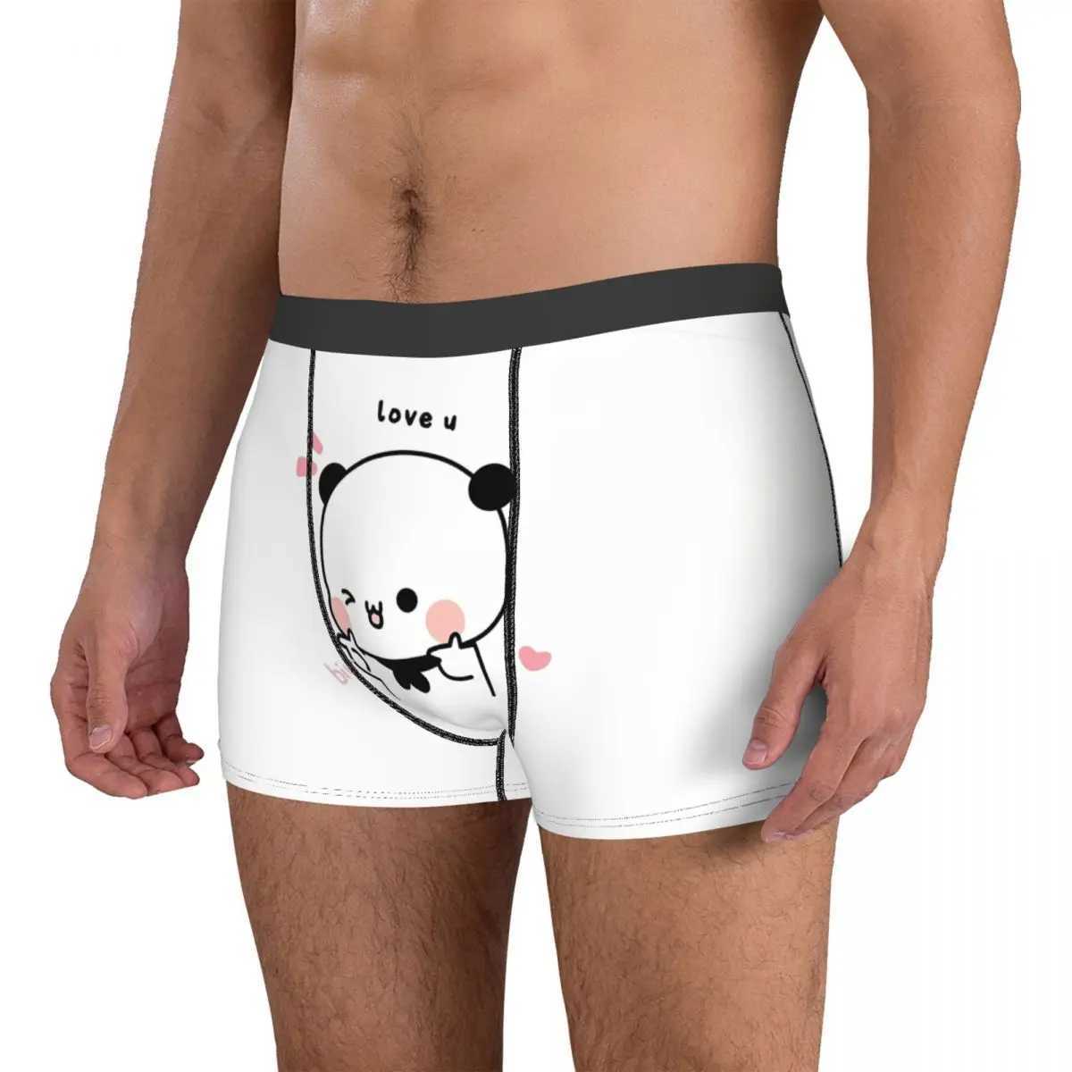 Finger Guns Love Mans Boxer Brief Bubu Dudu Cartoon Highly Breathable Underpants High Quality Printed Shorts Birthday Gift X241207