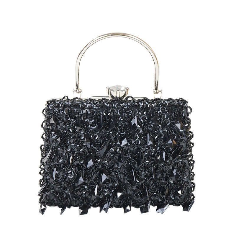 New Water Diamond Banquet Bag Water Diamond Handbag Womens Banquet Clutch Bag Handheld Dress Banquet Bag 240920