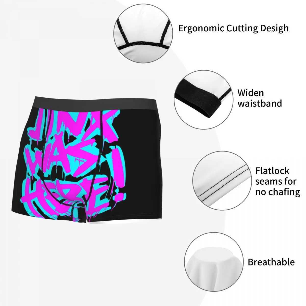 Jinx is a cool man here boxer underwear lingerie mysterious alliance animation highly breathable sexy shorts gift creativity X241207