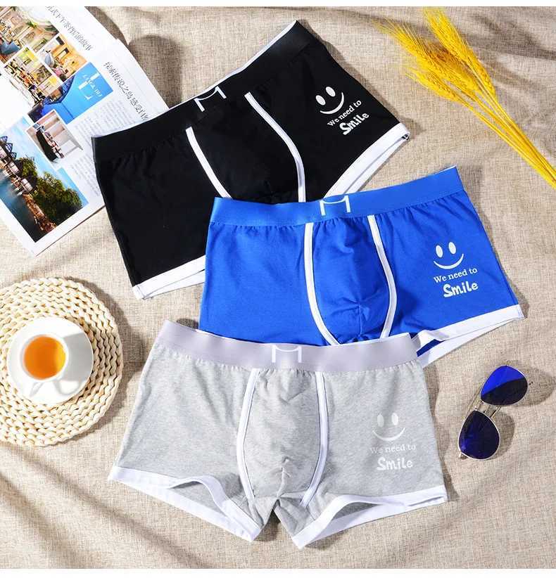 Mens cotton underwear trend boxing shorts summer sports breathable comfortable underwear youth Cotton boxing shorts XXXL X241207