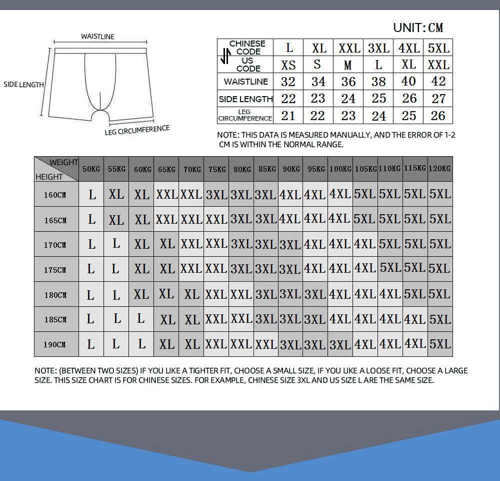 Size L-5XL cotton underwear mens boxing close fitting underwear mens boxing hot shorts mens sexy underwear X241207