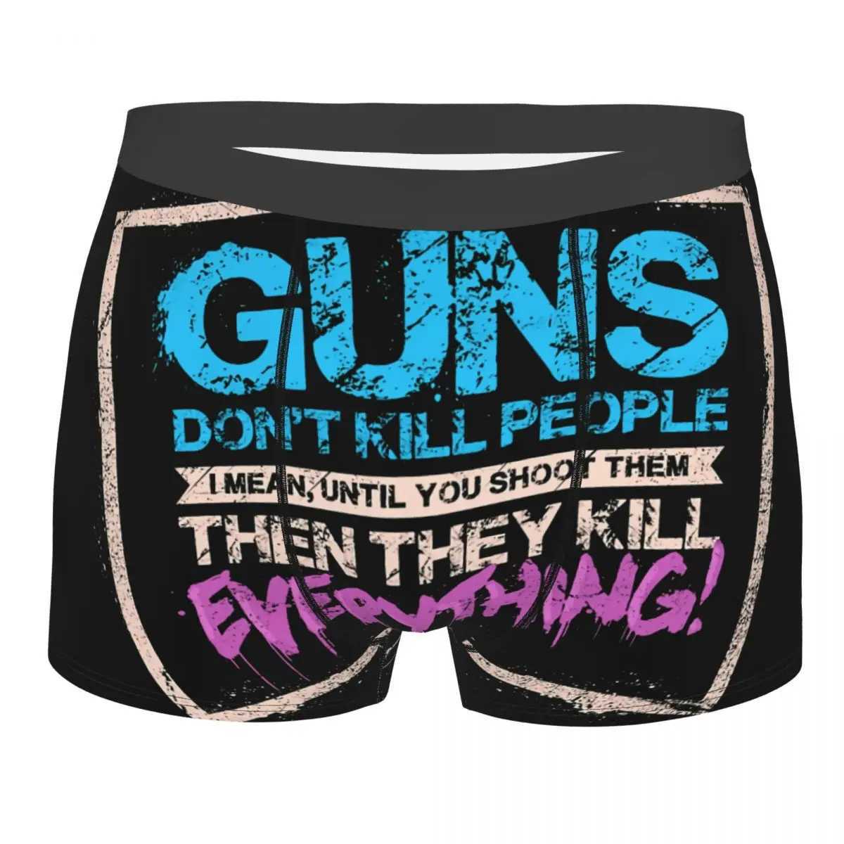 Guns wont kill people boxers underwear legends mysterious alliances animations breathable creativity underwear shorts gift creativity X241207