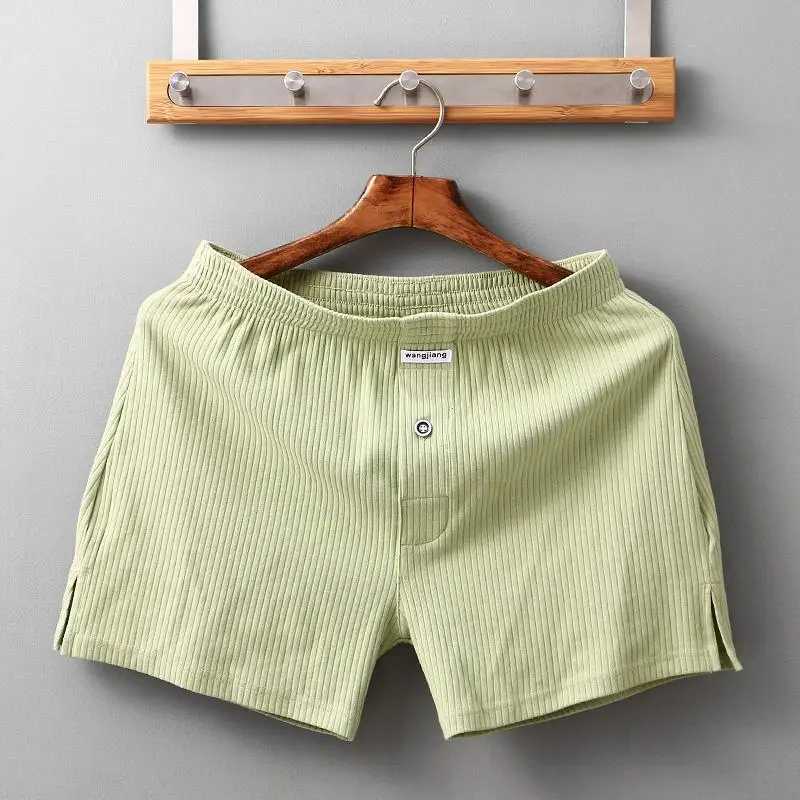 Mens underwear elastic cotton boxing shorts threaded Aro pants pajamas casual wear shorts mens underwear X241207